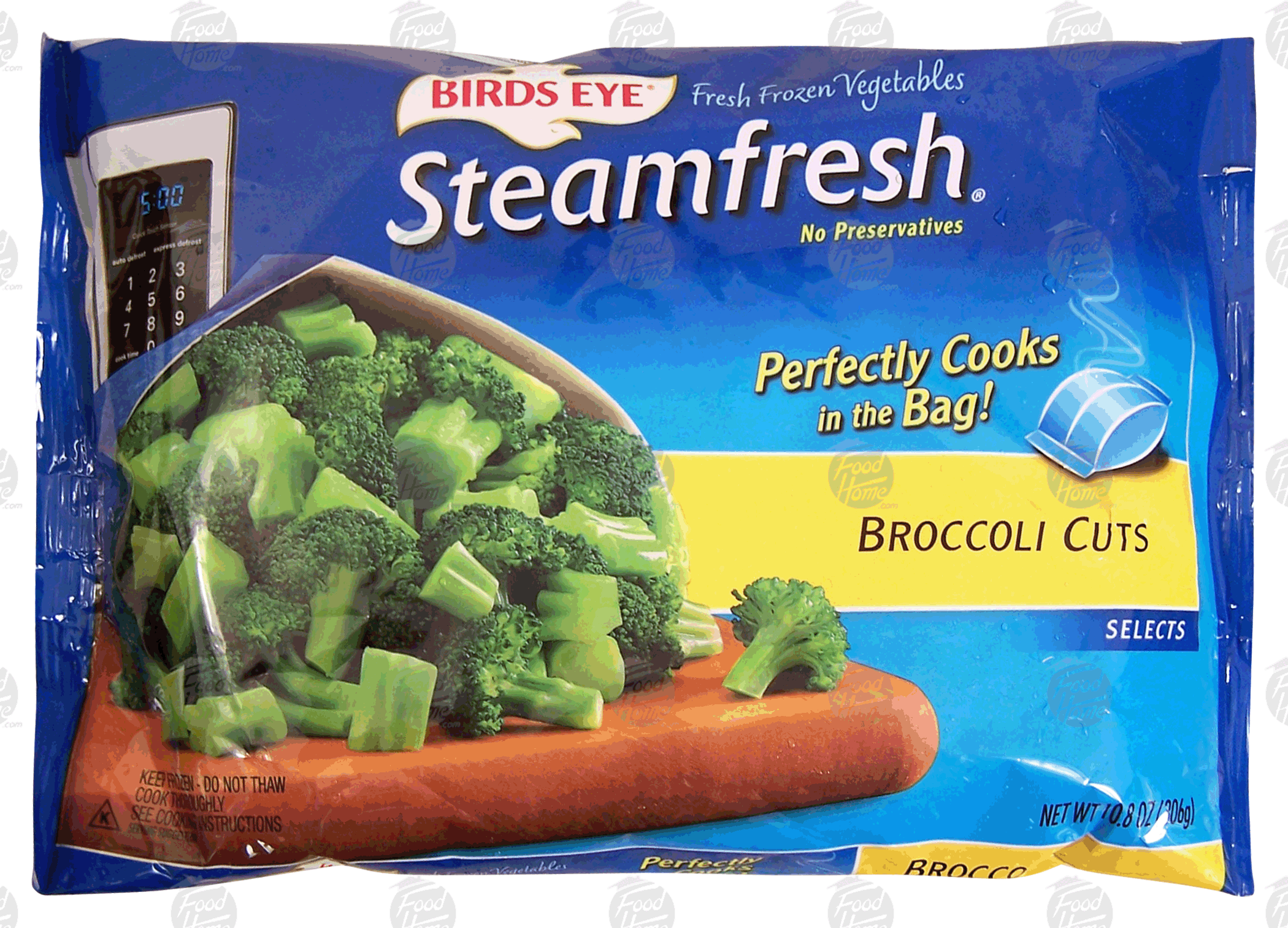 Birds Eye Steamfresh broccoli cuts, cooks in bag Full-Size Picture